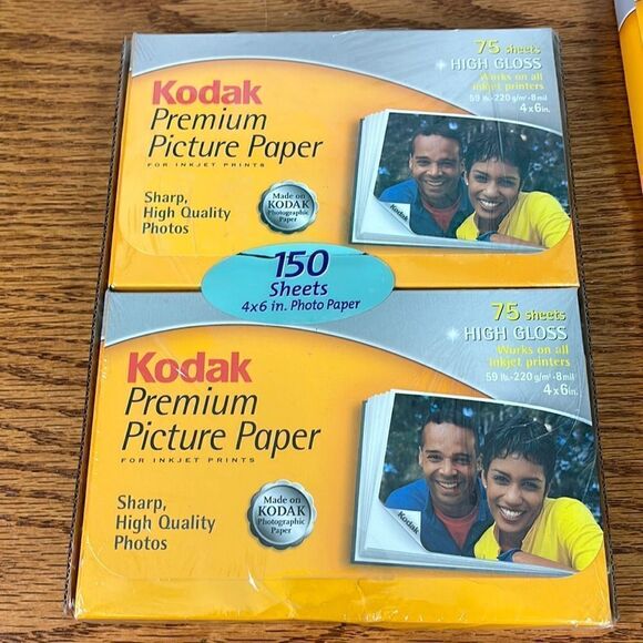 KODAK PREMIUM PICTURE PAPER for Inkjet 150 sheets high gloss-new + bonus - Picture 1 of 6